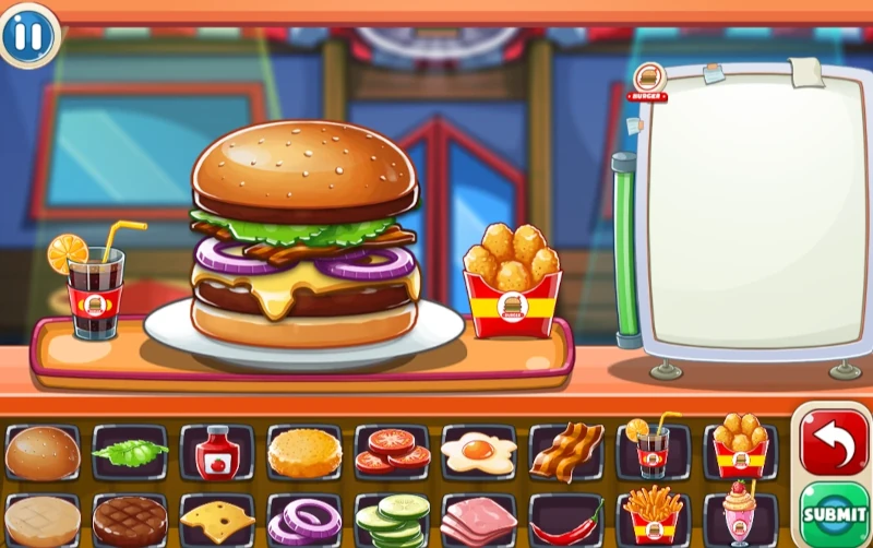 Top Burger Cooking Free Online Game