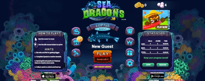 SeaDragons Free Online Game