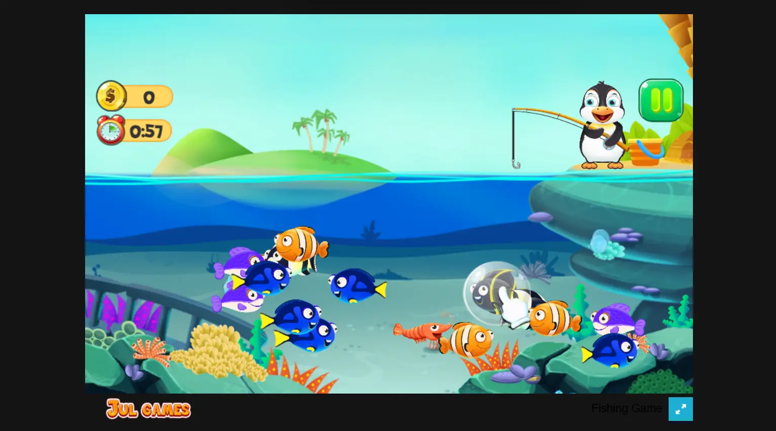 penguin fishing free online game