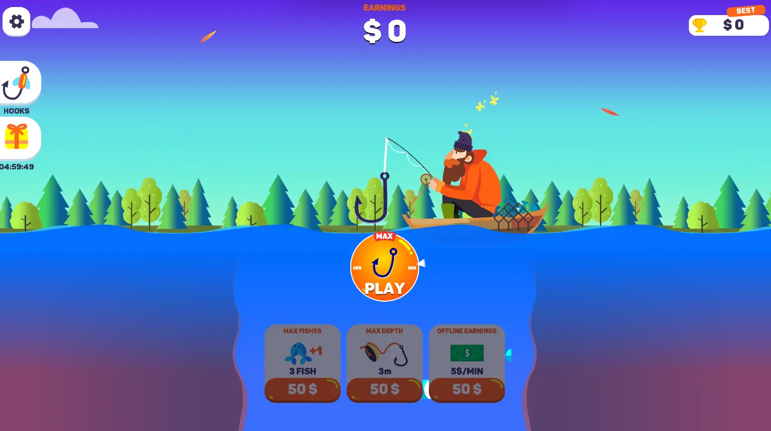 tiny fishing free online game