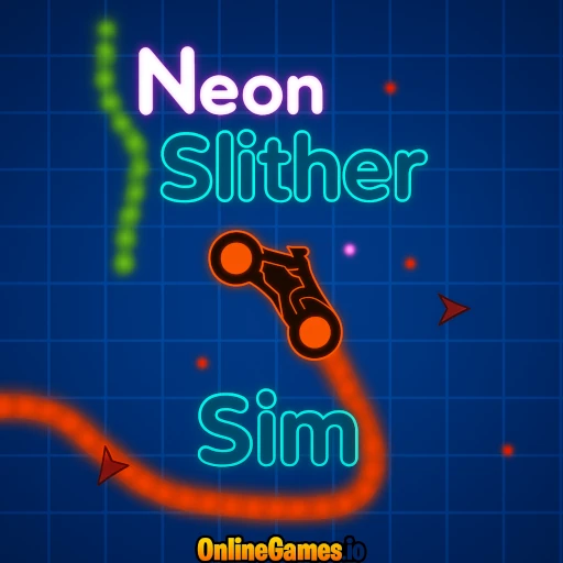 Neon Slither Sim Free Online Game