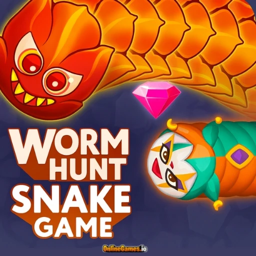 Worm Hunt Snake Game IO Zone Online